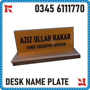 Desk Name Plate Maker in Islamabad & Rawalpindi