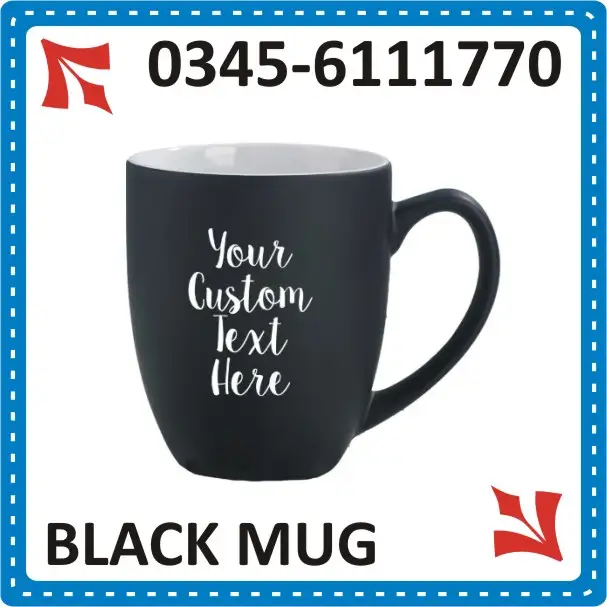 Black Mug Printing